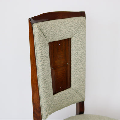 Set of Eight Dining Chairs by Jules Leleu, France 1940's