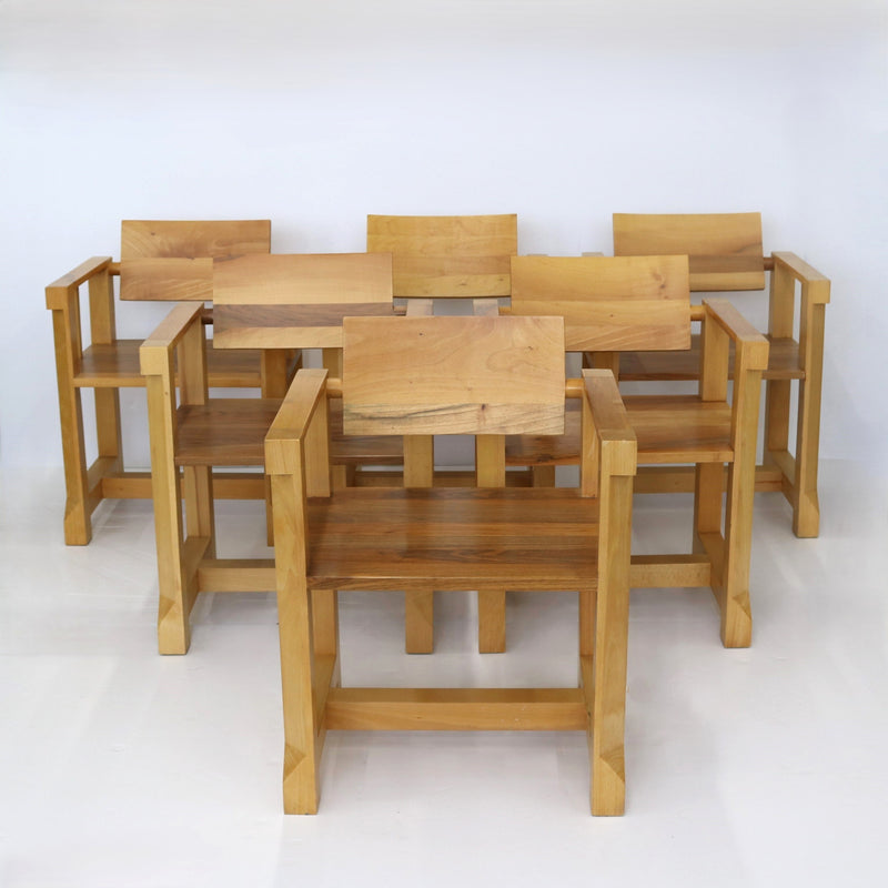 Set of Six Modernist Armchairs