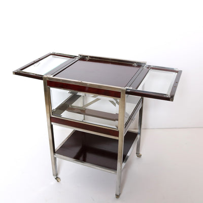 Lawyers Coffin - Bar Cabinet, with retractable shelf.