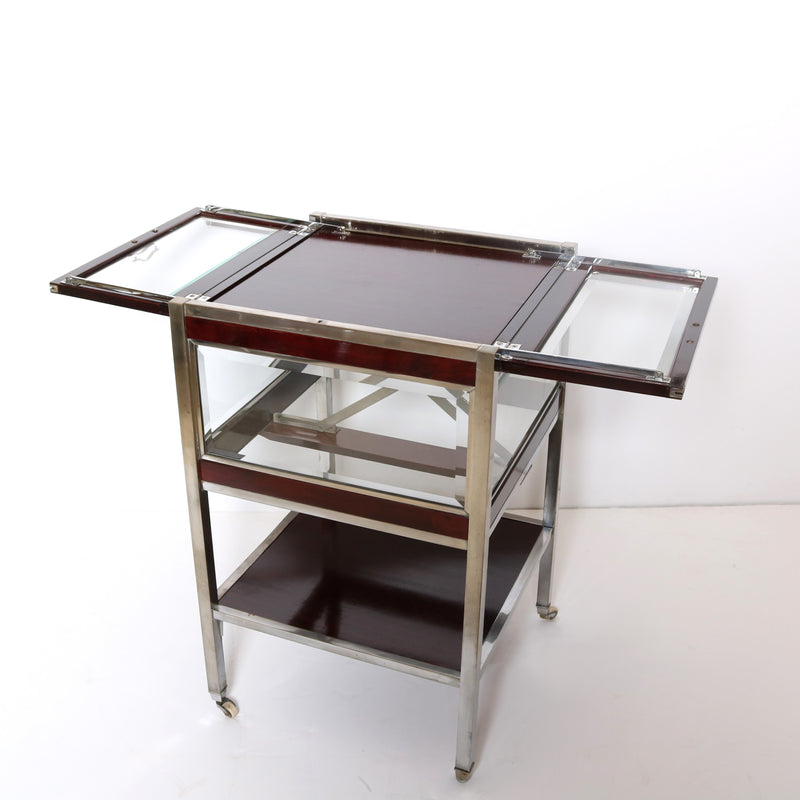 Lawyers Coffin - Bar Cabinet, with retractable shelf.