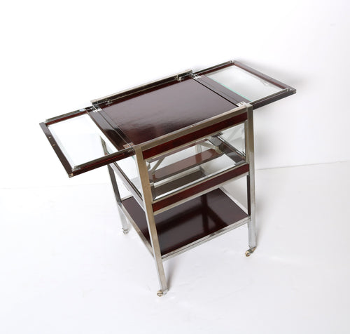 Lawyers Coffin - Bar Cabinet, with retractable shelf.