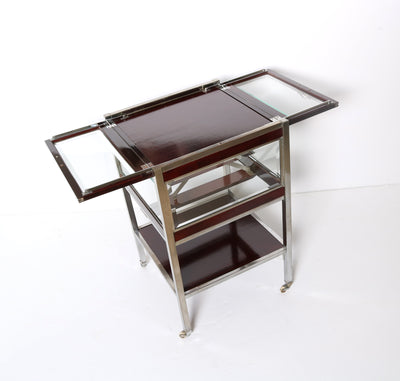 Lawyers Coffin - Bar Cabinet, with retractable shelf.