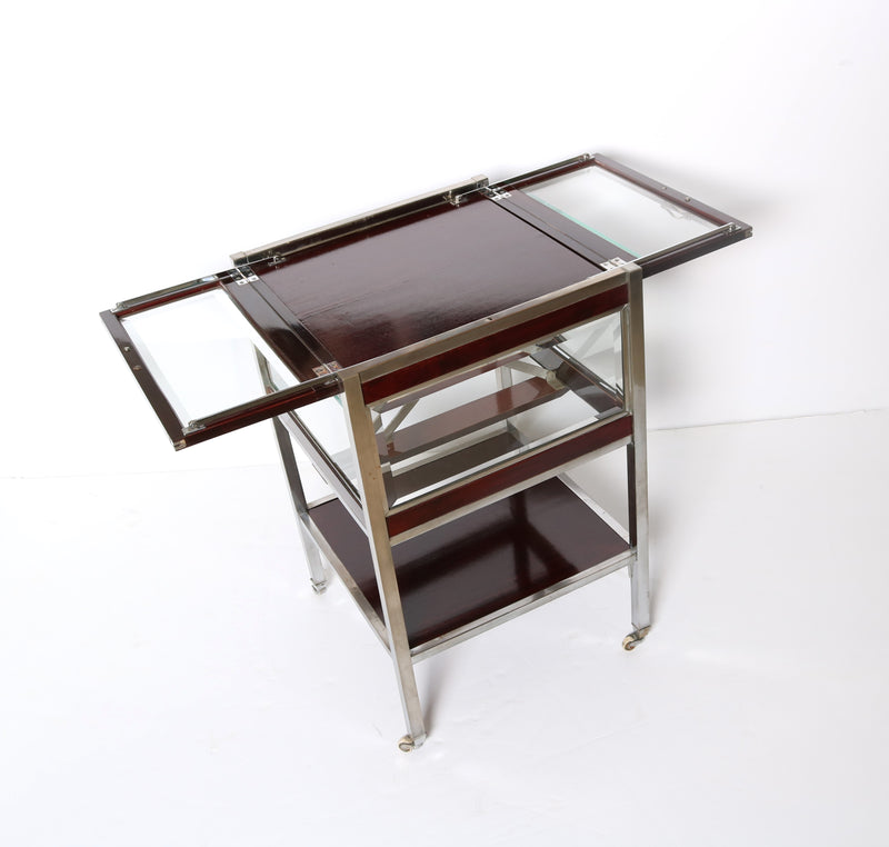 Lawyers Coffin - Bar Cabinet, with retractable shelf.
