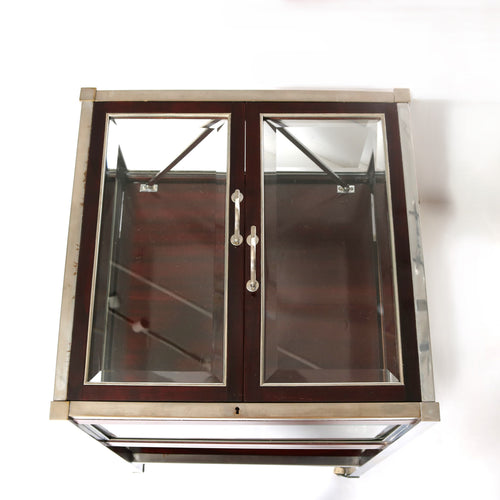 Lawyers Coffin - Bar Cabinet, with retractable shelf.
