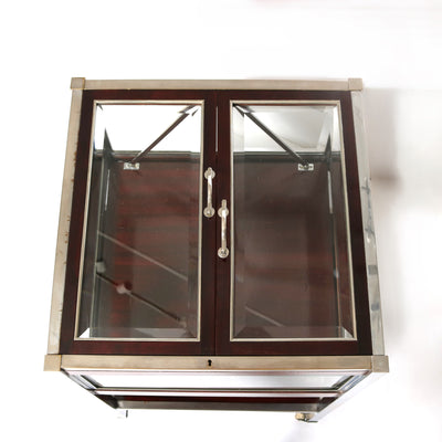 Lawyers Coffin - Bar Cabinet, with retractable shelf.