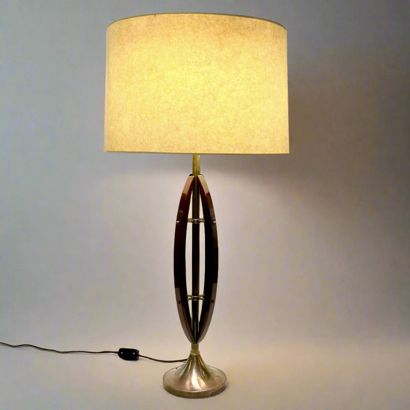 Pair of Modernist Architectural Table Lamps, Italy, 1950&
