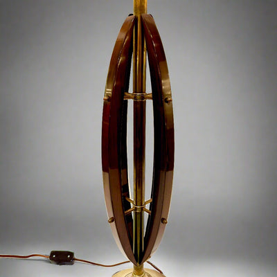 Pair of Modernist Architectural Table Lamps, Italy, 1950's.