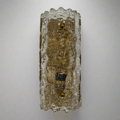 Pair of Carl Fagerlund art glass sconces for Orrefors. Sweden, c1960's