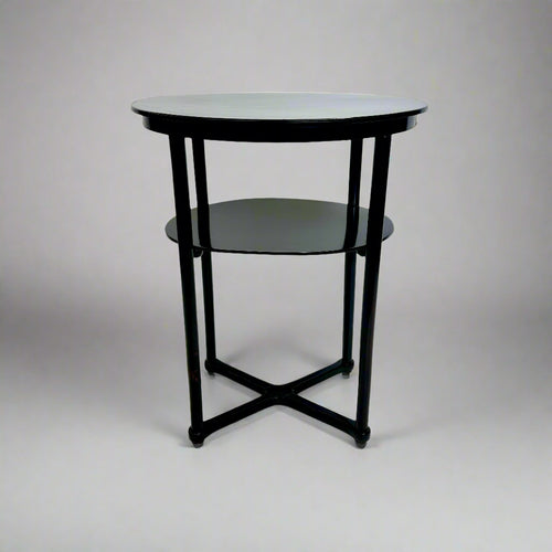 A Pair of Vienna Secessionist  Oval Two-tier Side Tables by Josef Hoffmann, 1905