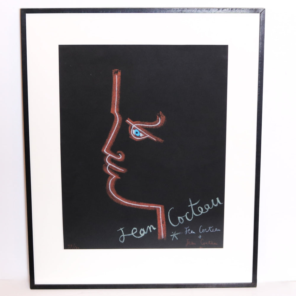 "Orpheus" A lithograph by Jean Cocteau, France