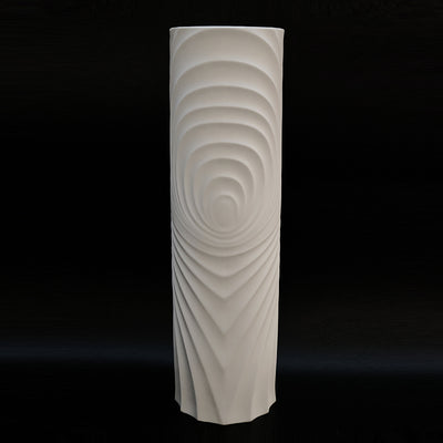 Tall Cylindrical Porcelain Vase by Scherzer