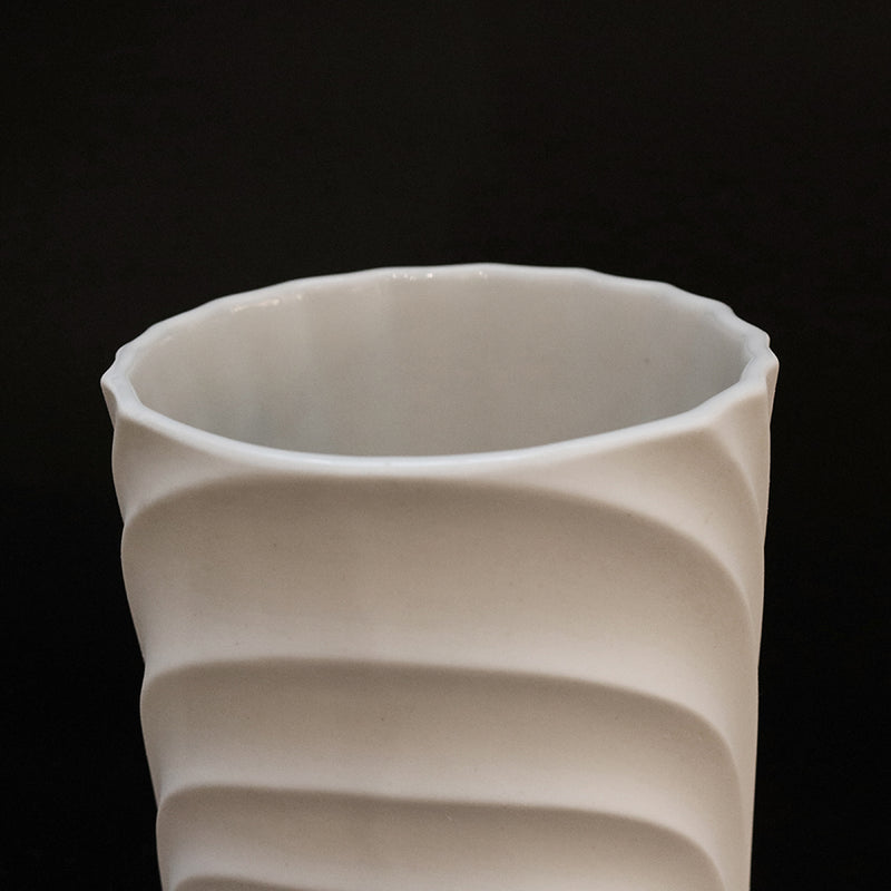 Tall Cylindrical Porcelain Vase by Scherzer