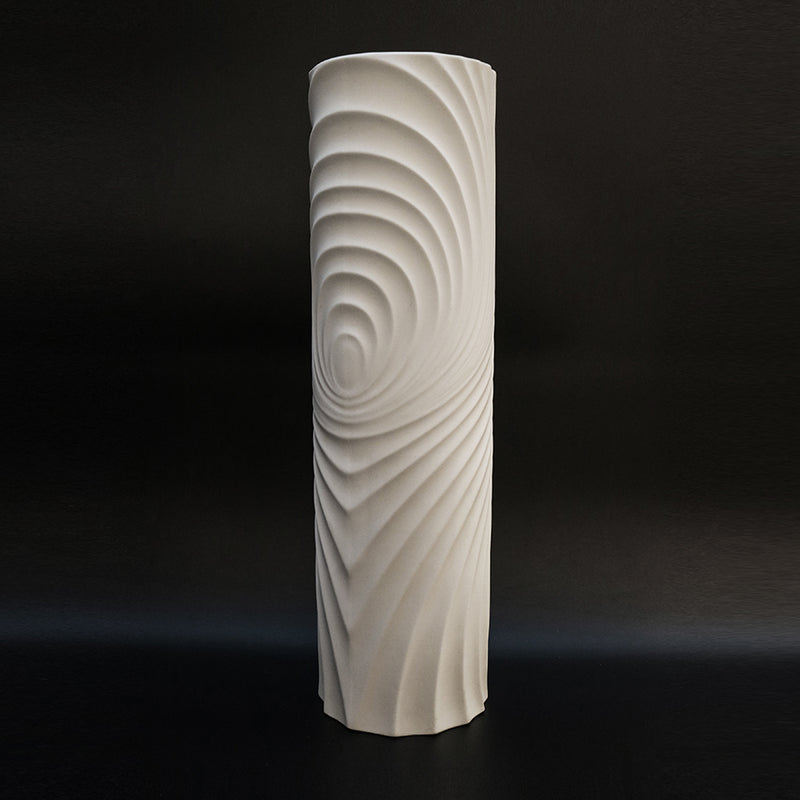 Tall Cylindrical Porcelain Vase by Scherzer