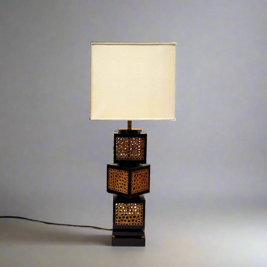 James Mont Mid Century Modern Bamboo Lamp USA 1950