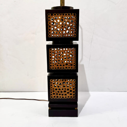 James Mont Mid Century Modern Bamboo Lamp USA 1950