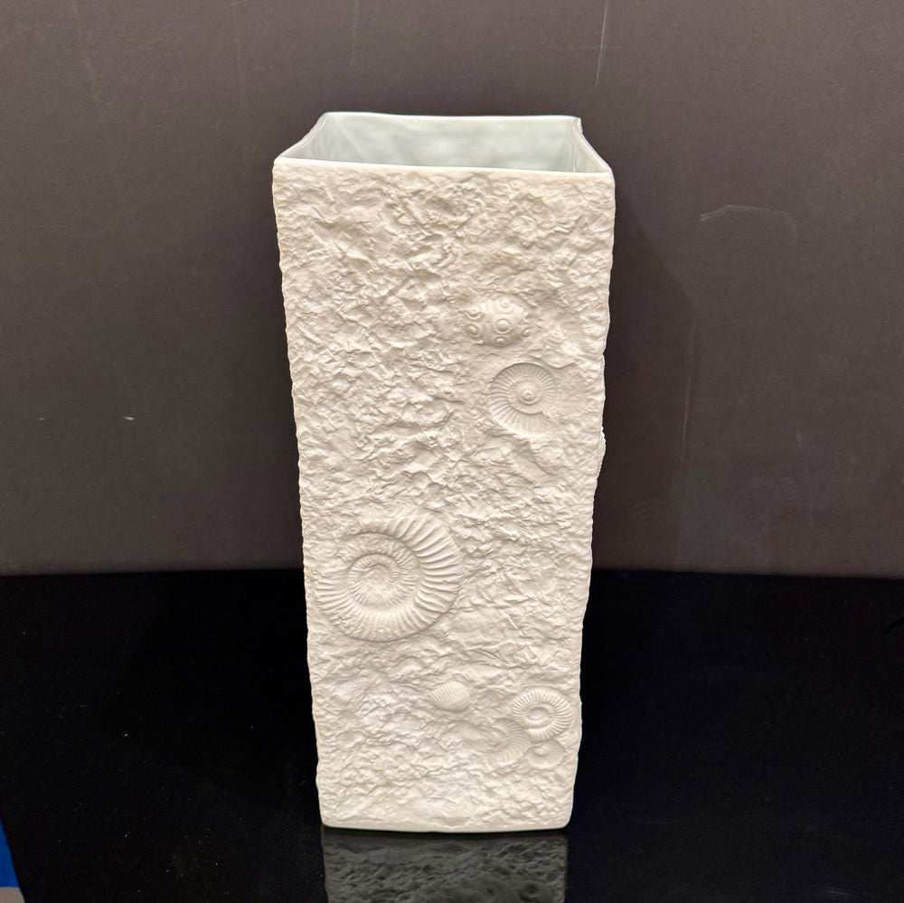 Elegant Kaiser Ammonite Bisque Porcelain Vase, Germany, 1960s