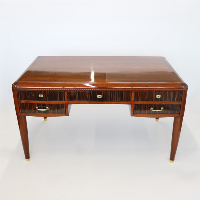 Fine Art Deco Desk with five drawers