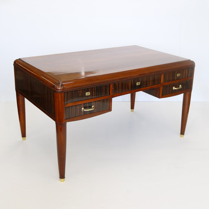 Fine Art Deco Desk with five drawers