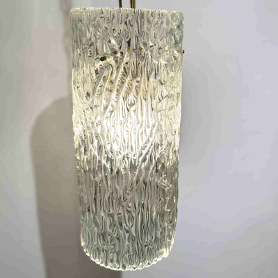 Orrefors Modernist Crystal Pendant Lantern Sweden circa 1950