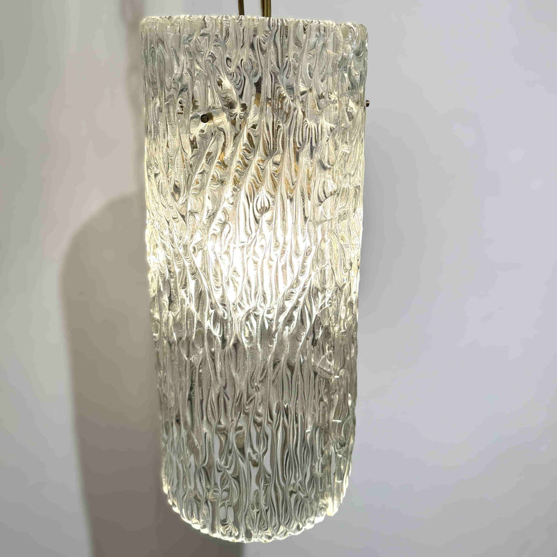 Orrefors Modernist Crystal Pendant Lantern Sweden circa 1950