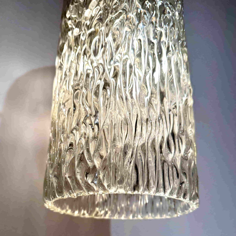 Orrefors Modernist Crystal Pendant Lantern Sweden circa 1950