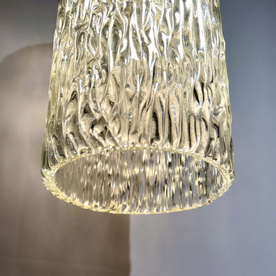 Orrefors Modernist Crystal Pendant Lantern Sweden circa 1950