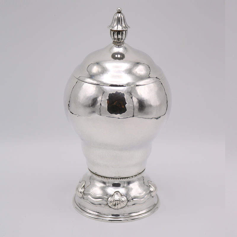 Art Deco Period Sterling Silver Covered Vase Germany circa 1930