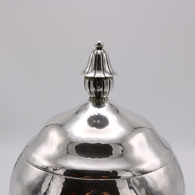 Art Deco Period Sterling Silver Covered Vase Germany circa 1930