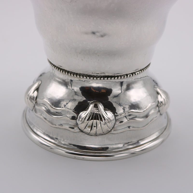 Art Deco Period Sterling Silver Covered Vase Germany circa 1930