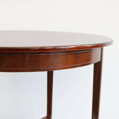 Oval Vienna Secession Two-Tier Table Austria circa 1905