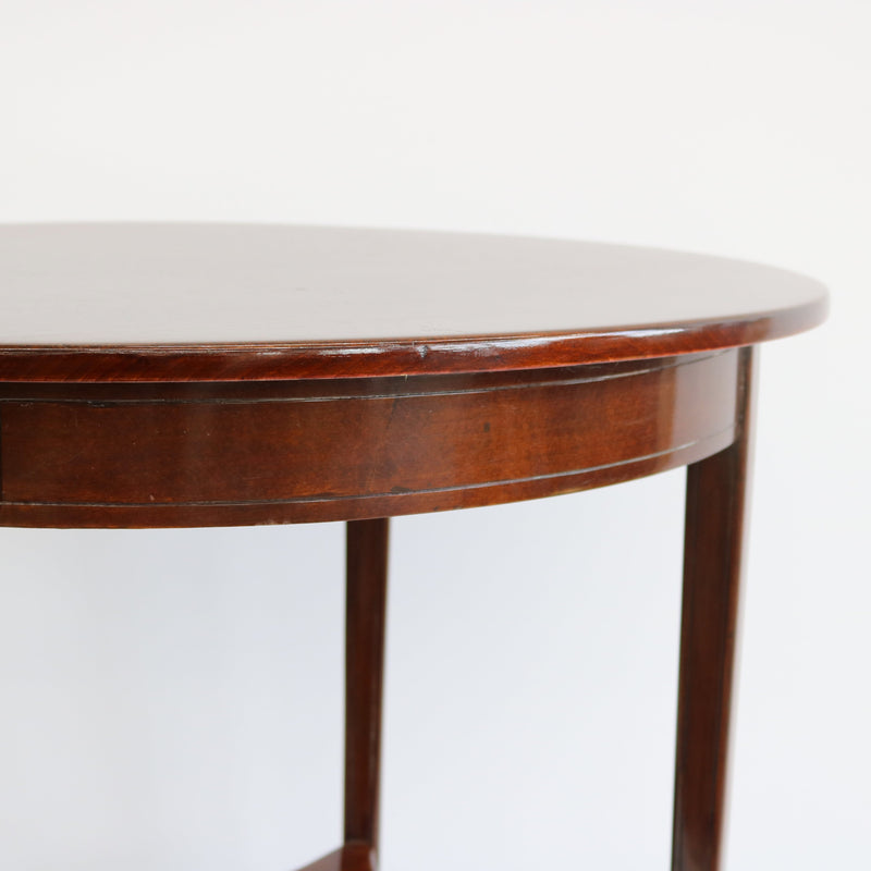 Oval Vienna Secession Two-Tier Table Austria circa 1905