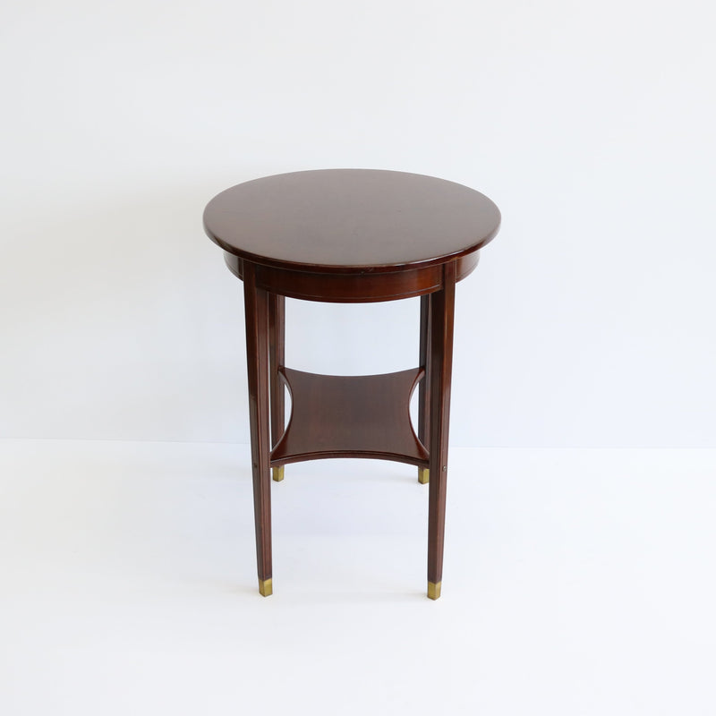 Oval Vienna Secession Two-Tier Table Austria circa 1905