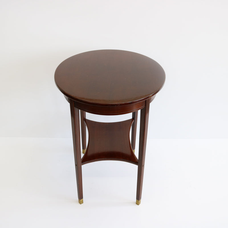 Oval Vienna Secession Two-Tier Table Austria circa 1905