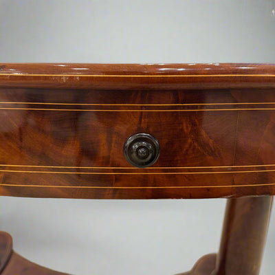 Biedermeier Period Oval Mahogany Library Table desk Germany circa 1820