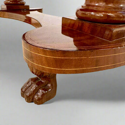 Biedermeier Period Oval Mahogany Library Table desk Germany circa 1820