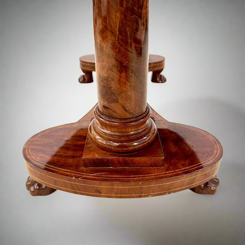 Biedermeier Period Oval Mahogany Library Table desk Germany circa 1820