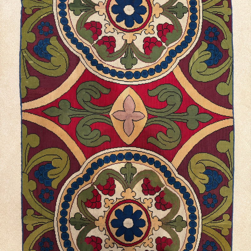 Antique Neoclassical Needlepoint Rug France circa 1860