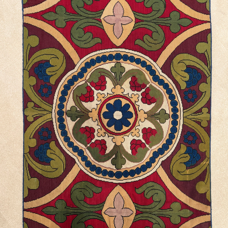 Antique Neoclassical Needlepoint Rug France circa 1860