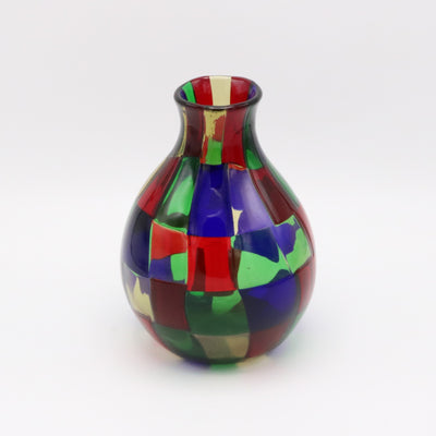 Fulvio Bianconi for Venini "Pezzato" Art Glass Vase Italy circa 1950