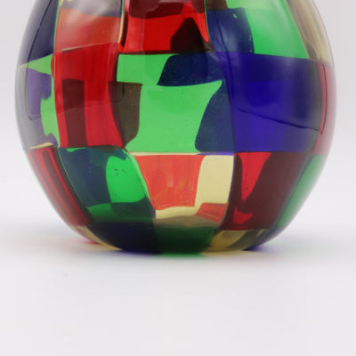 Fulvio Bianconi for Venini "Pezzato" Art Glass Vase Italy circa 1950