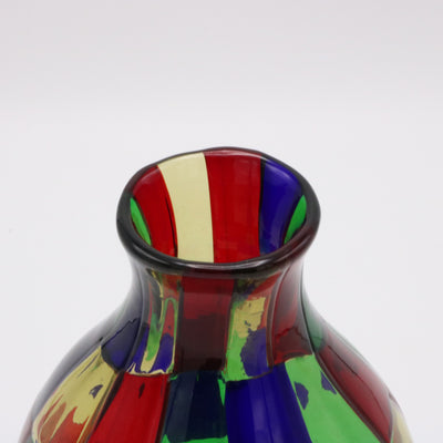 Fulvio Bianconi for Venini "Pezzato" Art Glass Vase Italy circa 1950