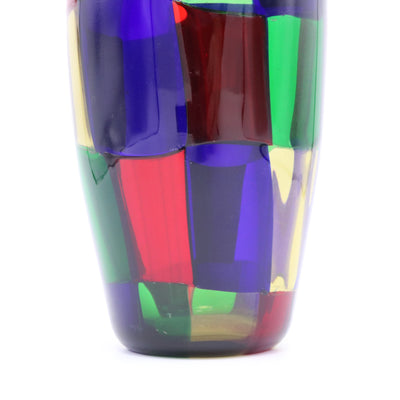 Fulvio Bianconi Art Glass for Venini "Pezzato" Vase Italy circa 1950