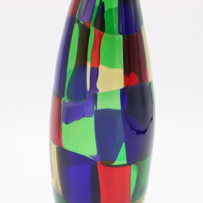 Fulvio Bianconi Art Glass for Venini "Pezzato" Vase Italy circa 1950