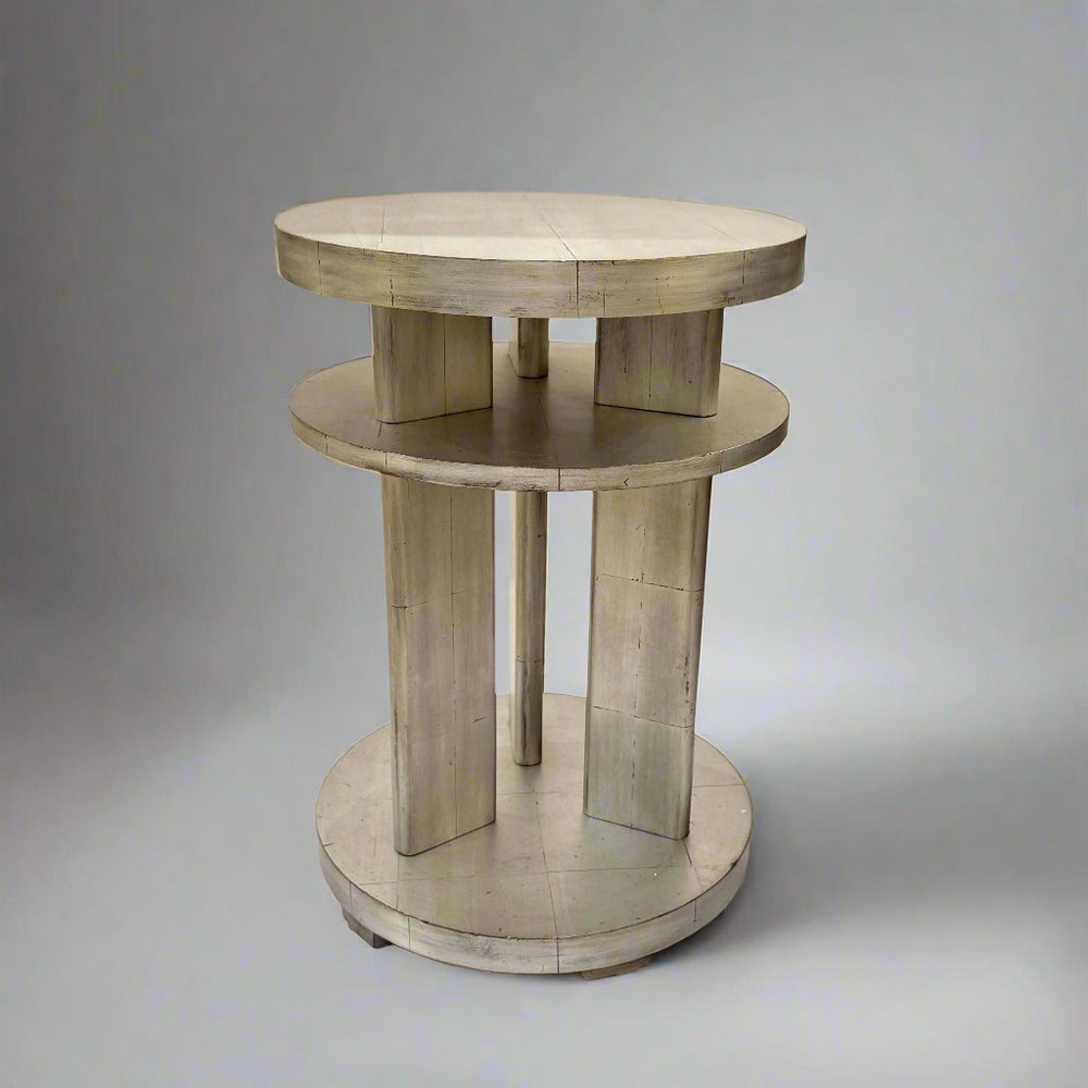 Art Deco Period Silver Gilded Table France circa 1930