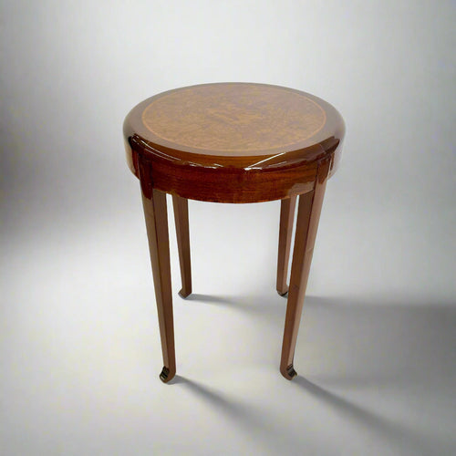 Art Deco Period Walnut Table France circa 1930 Signed R. Deralle