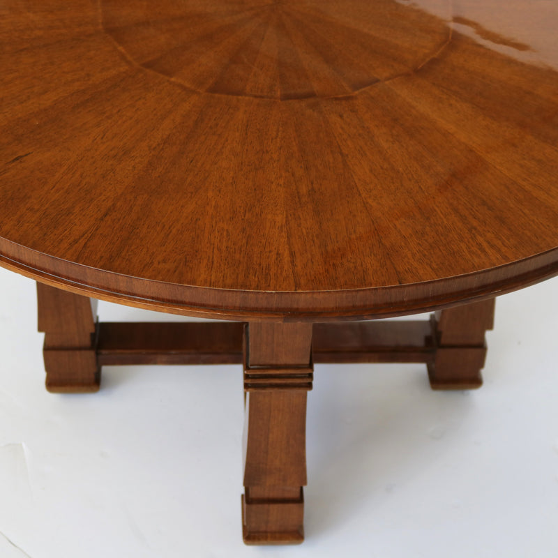 Mahogany Round Side Table France circa 1940