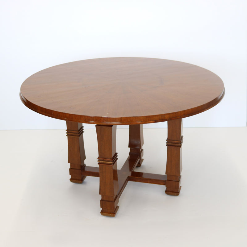 Mahogany Round Side Table France circa 1940