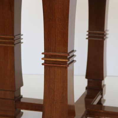 Mahogany Round Side Table France circa 1940