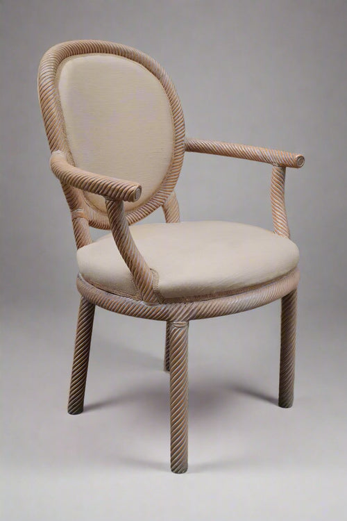 Pair of Carved Armchairs by Arpex