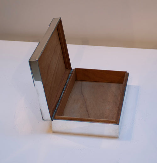 Vintage Shagreen and Silver Box